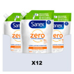 12x Sanex Douchegel Navulzak Zero% Nourishing