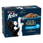 Felix Kattenvoer Nat Heerlijke Plakjes  Gelei Vis Selectie Multipack