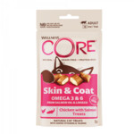 Wellness Core Kattensnack Skin & Coat - Kip & Zalm