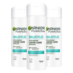 3x Garnier PureActive Exfoliërende Liquid Care Salicylic