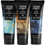 Therme Men 3in1 Wash Geschenkset Arctic Eucalyptus/ Oriental Hammam/ Nordic Wellness - 10.99 euro