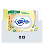 12x Edet Kamille Vochtige Toiletpapier