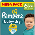 2x Pampers Baby Dry Luiers Maat 6 (13-18kg)