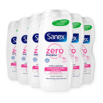 6x Sanex Shampoo Zero% Sensitive