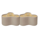 2x SPAAS Clover Buitenkaars Brandduur ± 22 u Wit