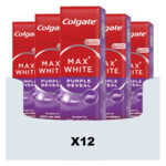 12x Colgate Tandpasta Max White Purple Reveal