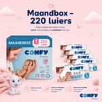 5x Confy Premium Luiers Maat 1 Newborn 2-5kg - 33.85 euro