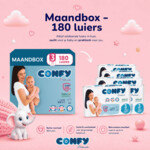 5x Confy Premium Luiers Maat 3 Midi 4-9kg - 34.62 euro