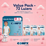 3x Confy Premium Luiers Maat 6 XL 15+kg - 22.85 euro