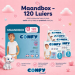 5x Confy Premium Luiers Maat 6 XL 15+kg - 38.08 euro