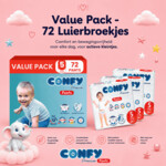 3x Confy Premium Luierbroekjes Maat 5 Junior 11-18kg - 21.46 euro