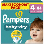 4x Pampers Baby Dry Luiers Maat 4 (9-14 kg)
