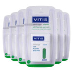 6x Vitis Waxed Dental Tape Fluoride & Mint - 27.63 euro