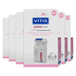 6x Vitis Waxed Dental Floss Fluoride & Mint - 26.25 euro