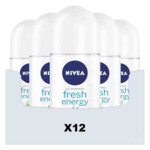 12x NIVEA Deodorant Roller Fresh Energy