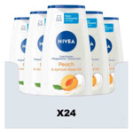 24x NIVEA Douchegel Peach & Apricot Seed Oil