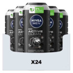 24x NIVEA Men Shampoo & Douchegel 3in1 Active Clean
