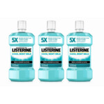 3x Listerine Mondwater Coolmint Alcoholvrij Extra Mild