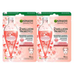 2x Garnier Tissuemasker 2 Millions Probiotics