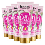 6x Inecto Curl Club Shampoo Shea Butter Coconut Castor Oil