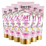 6x Inecto Curl Club Scrunching Jelly Shea Butter Coconut Castor Oil