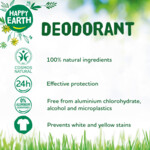 Happy Earth 100% Natuurlijke Deodorant Stick Jasmine Ho Wood - 9.99 euro