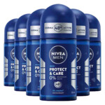 6x NIVEA Deodorant Roller For Men Protect & Care