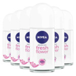 6x NIVEA Deodorant Roller Fresh Flower