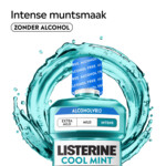 3x Listerine Mondwater Coolmint Intense Mint Alcoholvrij - 19.42 euro