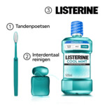 3x Listerine Mondwater Coolmint Intense Mint Alcoholvrij - 19.42 euro