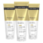 3x John Frieda Blonde+ Repair Bond Building Shampoo