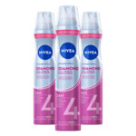 3x NIVEA Styling Spray Hold 4 Diamond Gloss Care