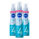 3x NIVEA Styling Mousse Hold 4 Volume Care