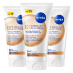 3x NIVEA BB Crème SPF15 5-In-1 Medium Huidtint