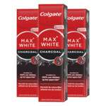 3x Colgate Tandpasta Max White Active Charcoal