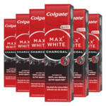 6x Colgate Tandpasta Max White Active Charcoal