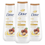 3x Dove Shower Gel Advanced Care Nourishing Care