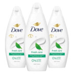 3x Dove Shower Gel Fresh Care