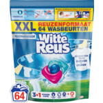 4x Witte Reus Wasmiddelcapsules 3+1 Power Caps Wit en lichtgekleurd