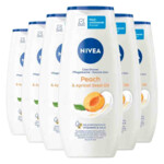 6x NIVEA Douchegel Peach & Apricot Seed Oil