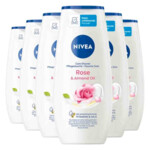 6x NIVEA Douchegel Rose & Almond Oil