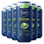 6x NIVEA Men Shampoo & Douchegel 3in1 Energy