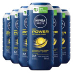 6x NIVEA Men Shampoo & Douchegel 3in1 Power
