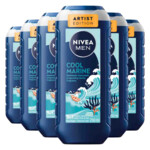 6x NIVEA Men Shampoo & Douchegel 3in1 Cool Marine