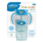 Dr. Browns Straw to 360° Cup Blauw