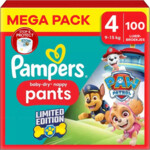 4x Pampers Baby Dry Luierbroekjes Paw Patrol Maat 4 (9-15kg) - 21.39 euro