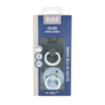 Bibs Fopspeen Maat 3 18+ mnd Glow Iron/BabyBlue - 10.25 euro
