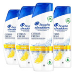 4x Head & Shoulders Shampoo Citrus Fresh