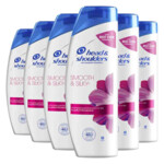 6x Head & Shoulders Shampoo Smooth & Silky