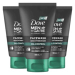 3x Dove Men+ Care Advanced Face Wash Oil Control